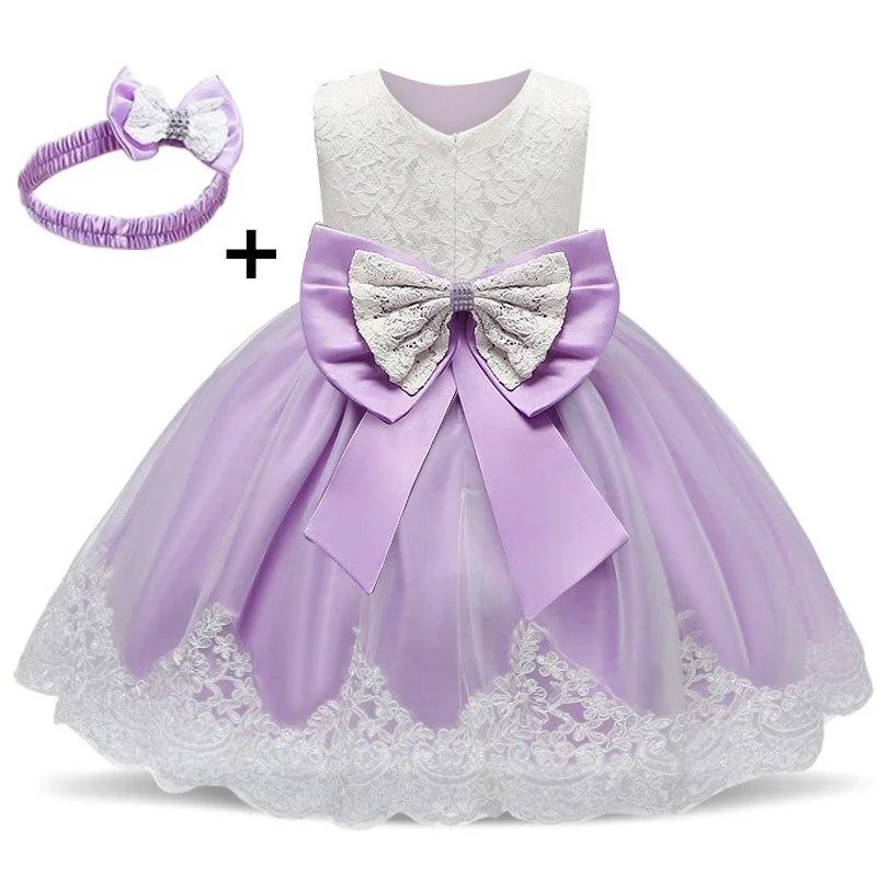 12M Baby Kids Dresses For Girls Embroidery Infant Girl Birthday Party Dress Ball Gown Christening Dress for Baby Girl Princess