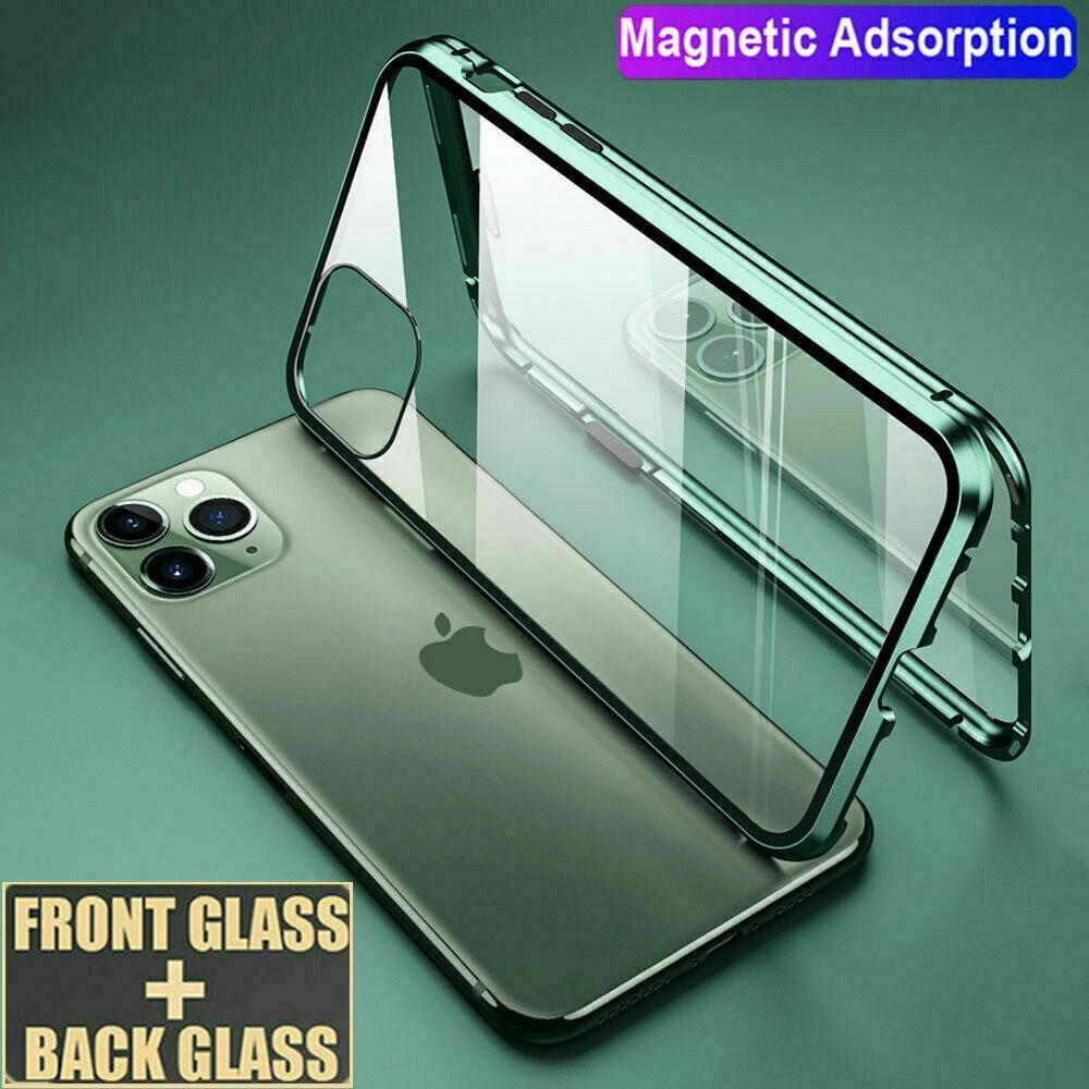 Upgraded Two Side Tempered Glass Magnetic Adsorption Phone Case for iPhone 11 11Pro 11Pro Max XS MAX XR
