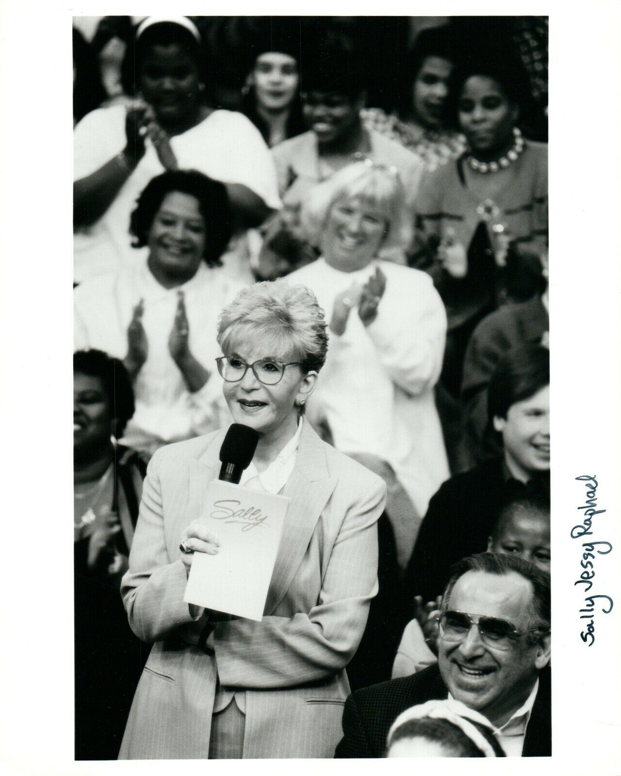 SALLY JESSY RAPHAEL TV Show Host 8x10 Promo Press News Photo Poster painting 1995