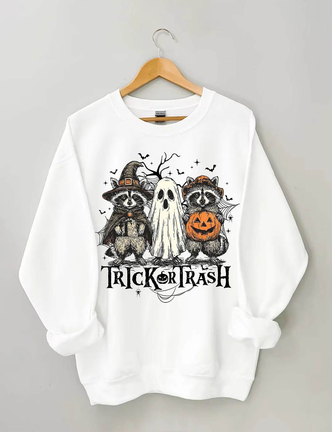 Boo Ghost Racoon Feral Sweatshirt