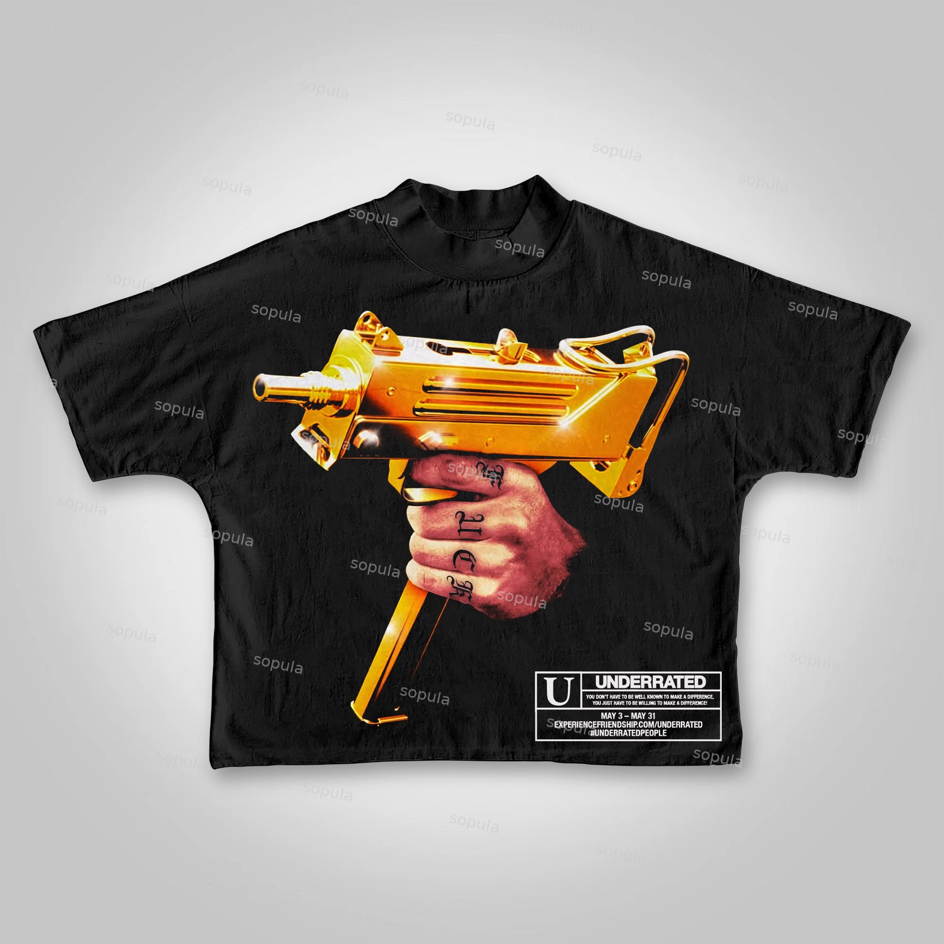 Sopula Street Gang Graphic Cropped T-shirt - SOPULA