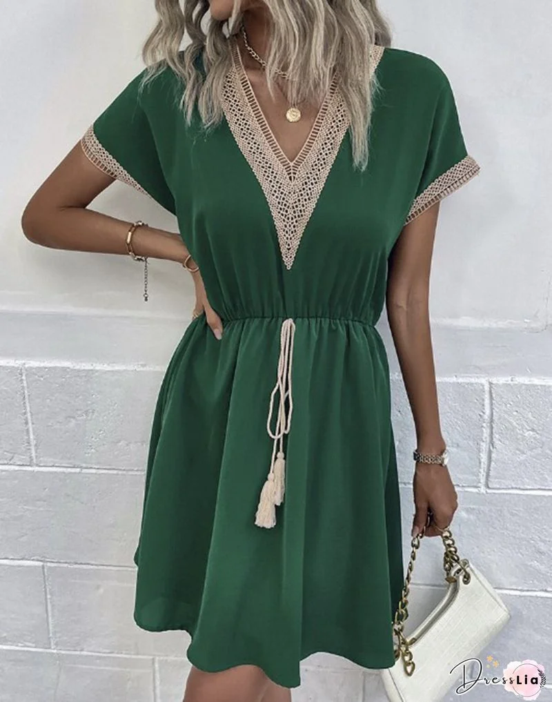 Plus size Casual Half sleeve Dress
