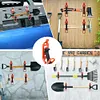4 Pcs Shovel Mount Quick Release Metal Rubber Clamps for Roof Rack