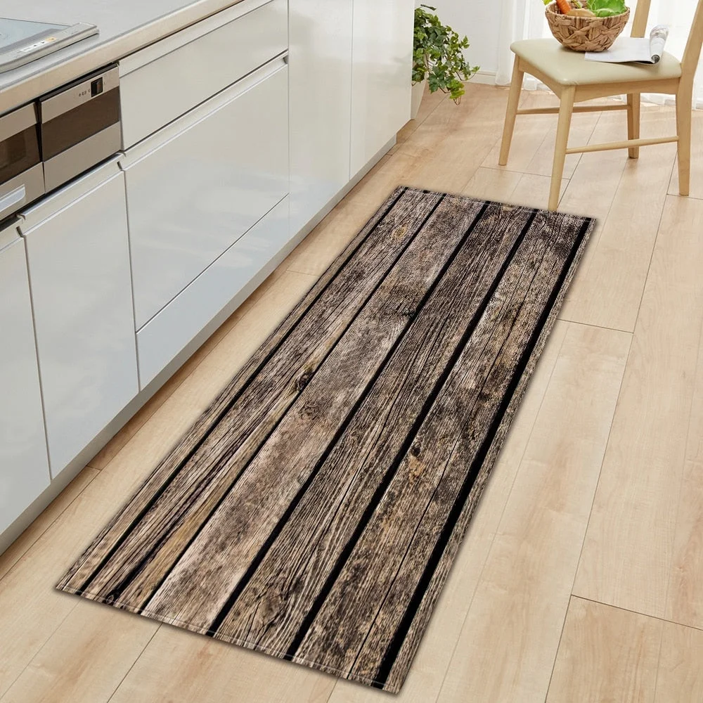modern Kitchen Mat Long Strip Bedroom Entrance Doormat 3D Pattern Home Floor Decoration Living Room Carpet Bathroom Non-Slip Rug