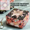 Folded Star Pin Cushion Interfacing Template-With Instructions