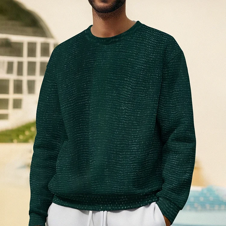 Men's Casual Printed Long Sleeve Sweatshirt