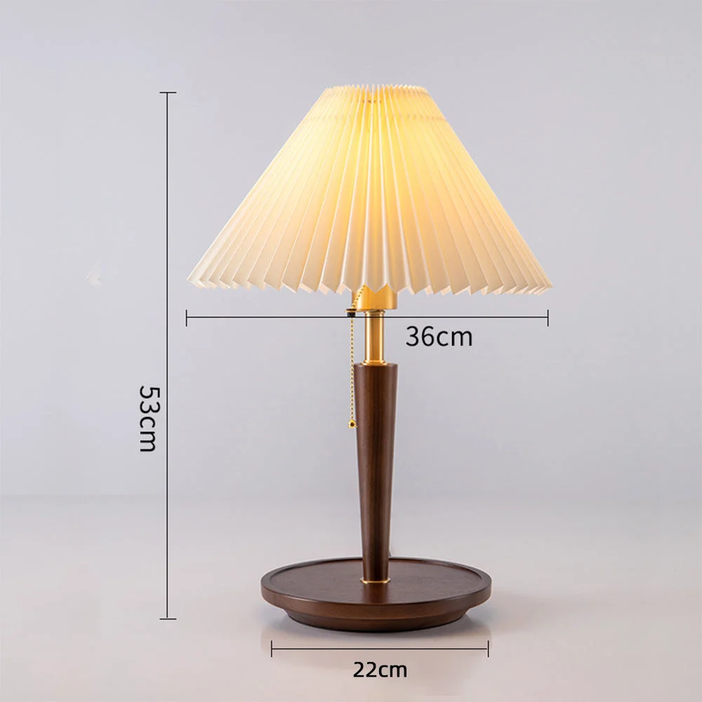 Nordic Pleated Table Lamp For Bedside
