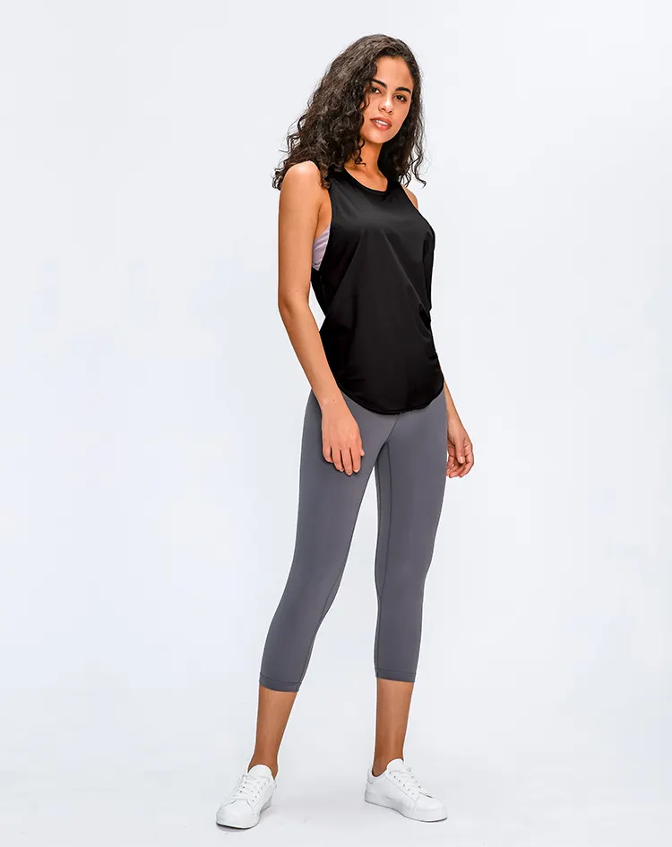 women's training vests for sale black