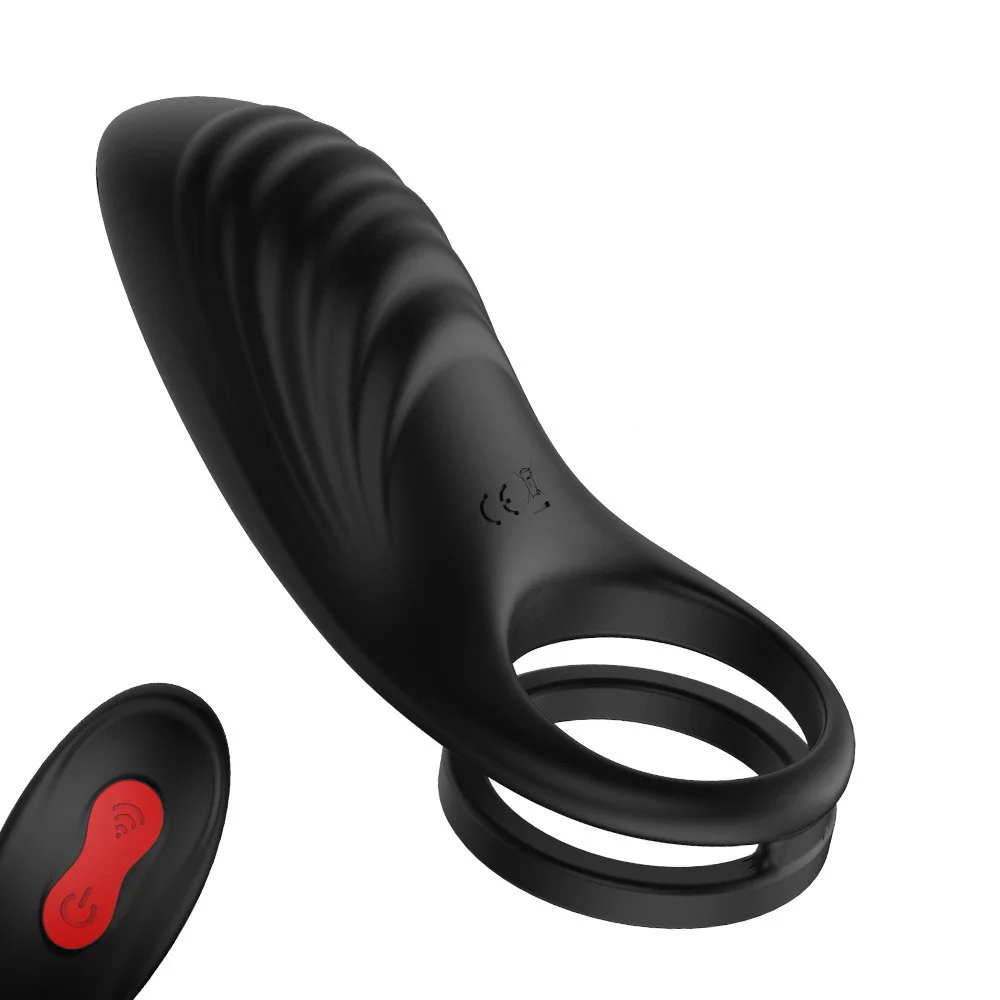 Vibrating Penis Ring with Double Ring Rosetoy Official