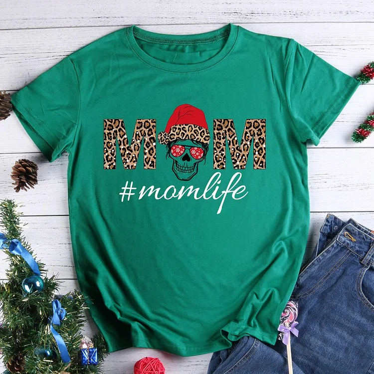Christmas momlife T-Shirt Tee -613248-Annaletters
