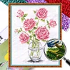 Rose - 9CT Partial Beaded Cross Stitch Kit(25x31cm)