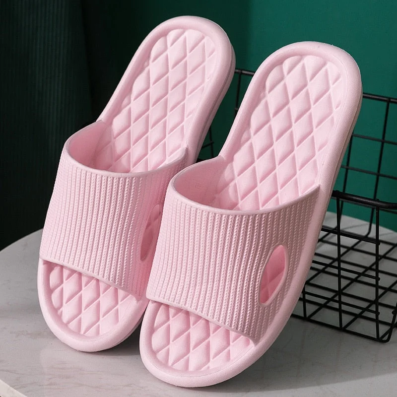 Slippers Mens 2022 Summer Shoes Bathroom Anti-slip Casual Beach Sandals Soft Sole Slide Big Size Female Male Flip Flops