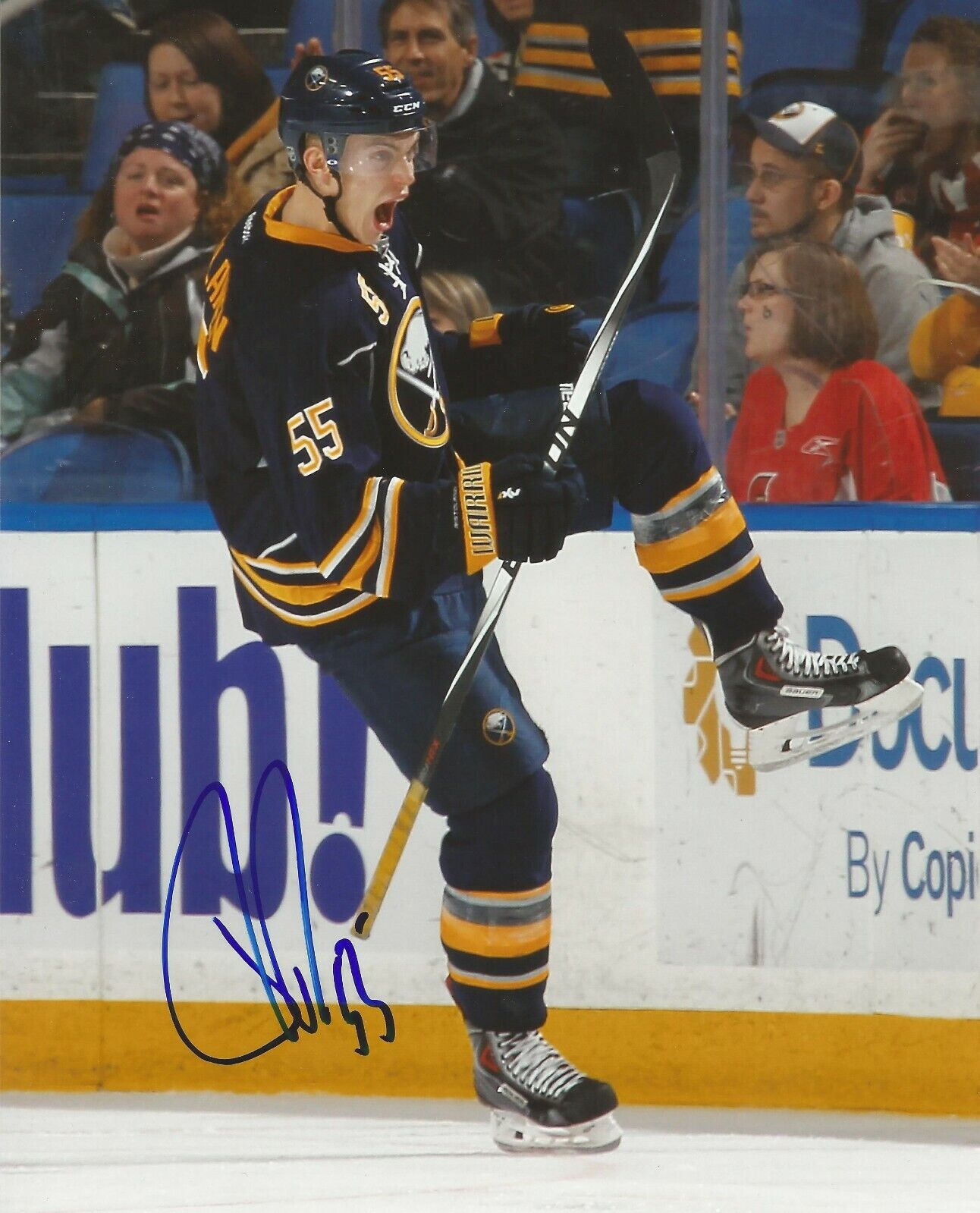 RASMUS RISTOLAINEN SIGNED BUFFALO SABRES 8x10 Photo Poster painting #1 with w/COA