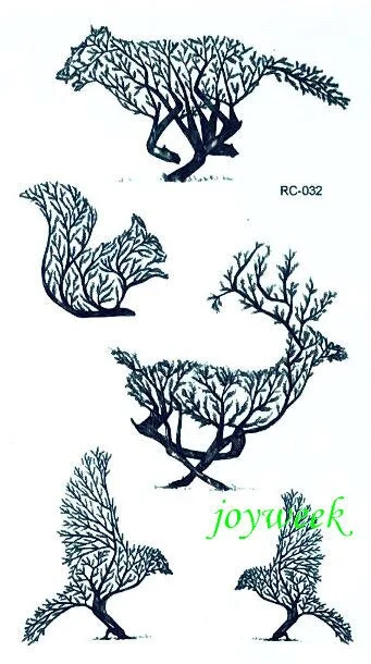 Waterproof Temporary Tattoo Sticker coconut tree Fake Tatto Flash Tatoo Tatouage Wrist Foot Hand For Girl Women Men