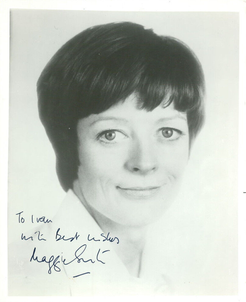 Maggie Smith (Vintage, Inscribed) signed Photo Poster painting COA