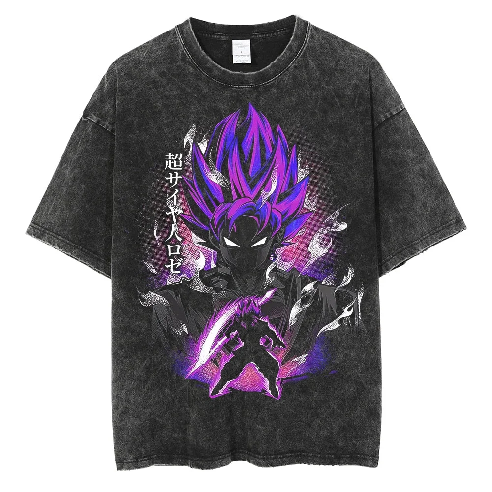Outletsltd "Goku Black" Vintage Oversized T Shirt