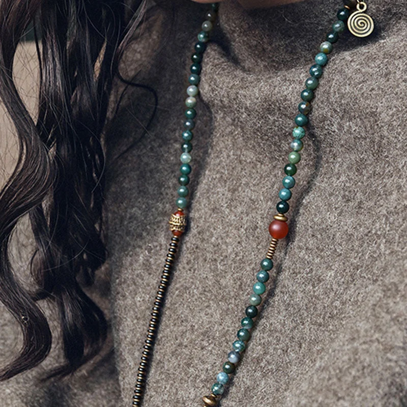 Ebony Green Phantom Blessing Charm Bracelet Necklace