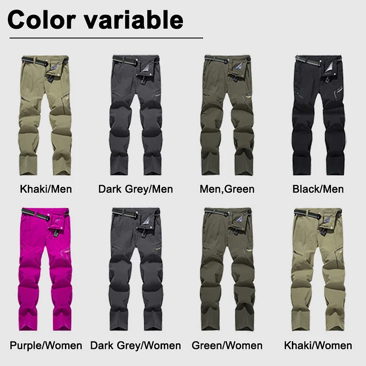 High Stretch Multi-pocket Quick-drying Cargo Pants for Men/Women
