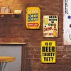[US Local Warehouse]3PCS Beer Word - Vintage Metal Signs Set - 30*40cm