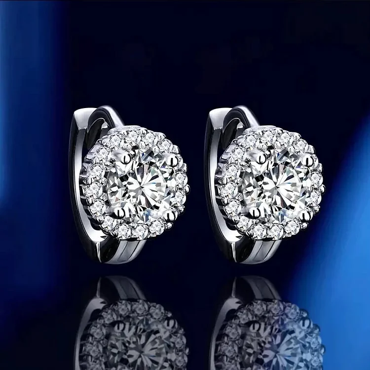 🔥Last Day 70% OFF💕Classic Round Cut Moissanite Earrings