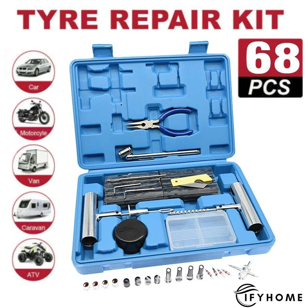 Tyre Repair Kit  Tyre Repair T-Handles Zinc Alloy Tyre Repair Kit for Cars, Bicycles, Motorcycles, Tractors, Trucks | IFYHOME