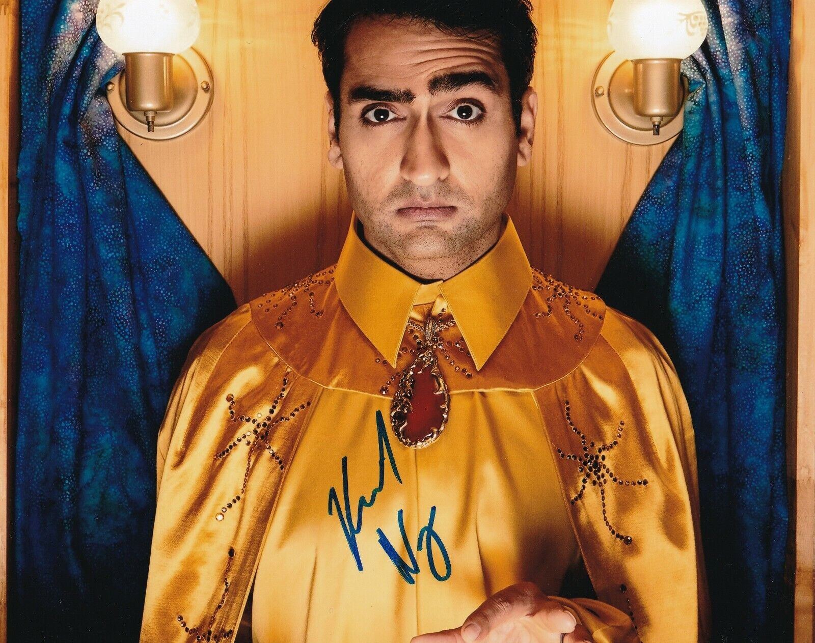 Kumail Nanjiani REAL hand SIGNED Photo Poster painting #2 COA Autographed The Big Slick Actor