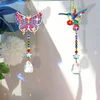 2pcs Diamond Painting Butterfly Hummingbird Suncatcher Hanging Ornament