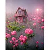 Diamond Painting -DIY Round Drill Flower Sea Fairy Tale House