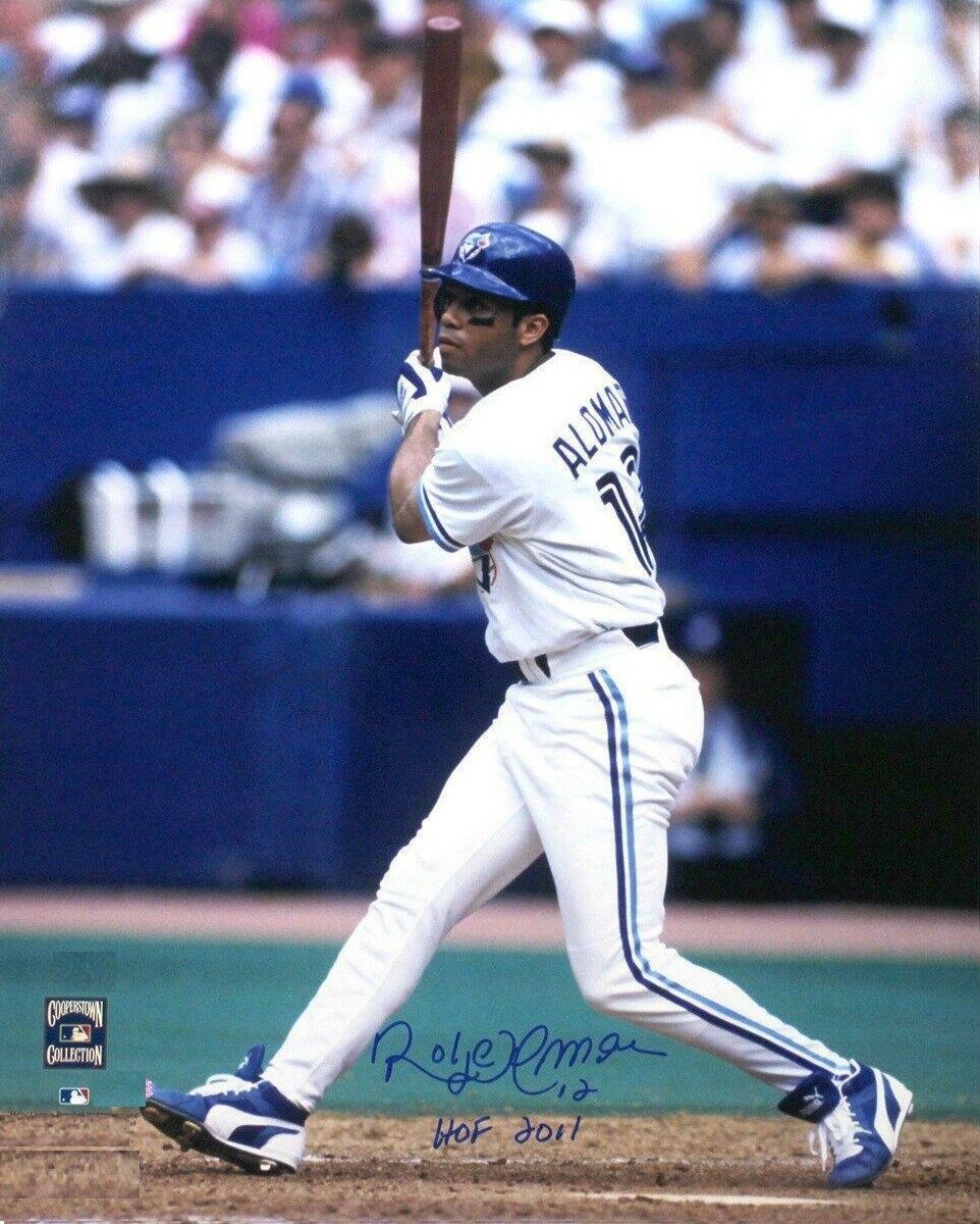 Roberto Alomar Autographed Signed 8x10 Photo Poster painting ( HOF Blue Jays ) REPRINT