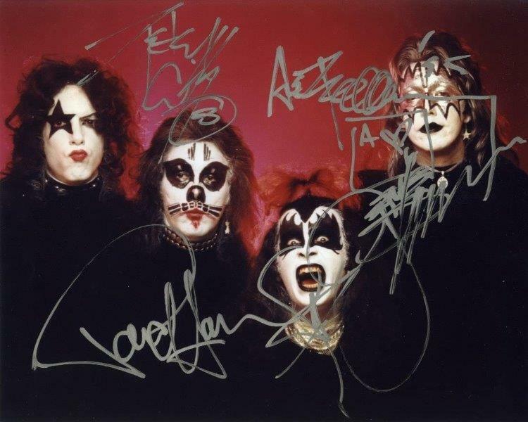 REPRINT - KISS Paul Stanley - Gene Simmons Signed 8 x 10 Glossy Photo Poster painting Poster RP