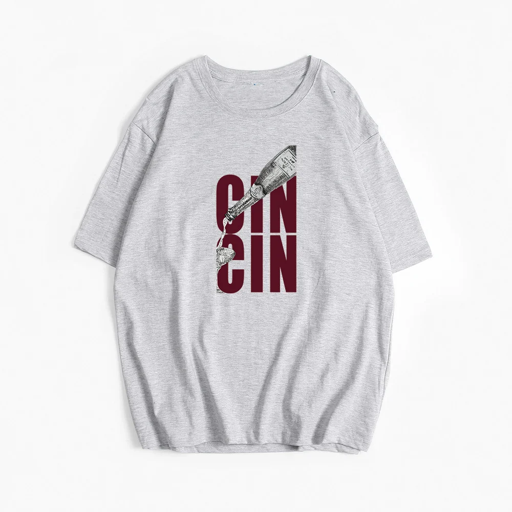 Athvotar Athvotar Sale Of Retro Simple Text Printed T-Shirts In The Summer Free-Round Collar Pure Cotton Short Sleeves