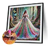 Girl In A Gorgeous Dress-Full Round Diamond Painting 40*40CM