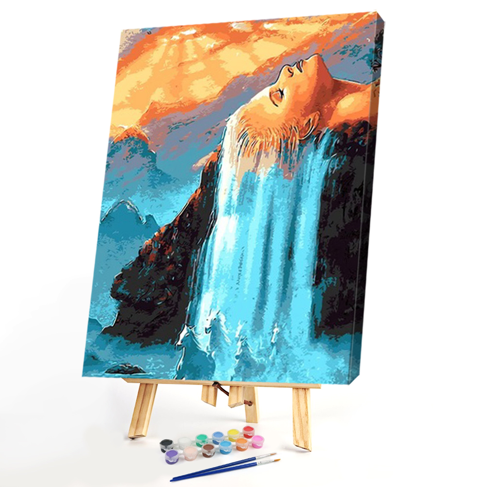 

40*50CM Paint By Numbers-Girl Falls, 501 Original