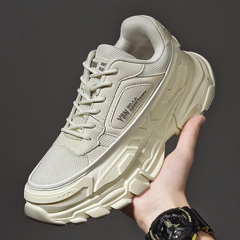 Unisex Spring Running Shoes Women Trend Chunky Sneakers Men Couples Platform Sport Shoes Mesh Walking Shoes  Zapatos De Hombre