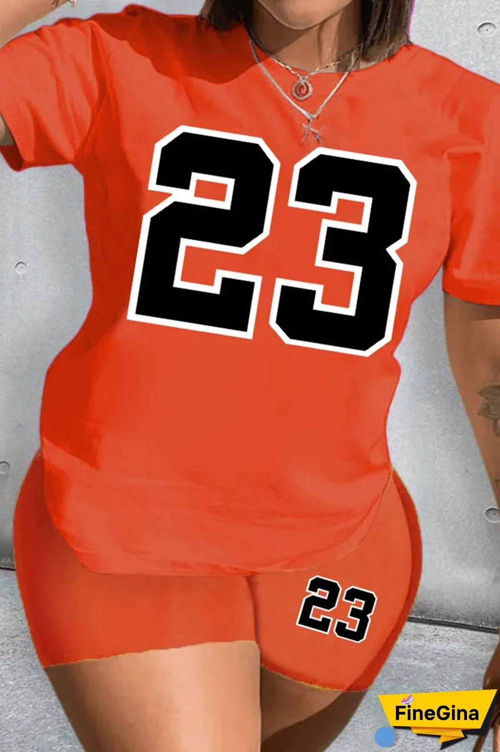 White Casual Print Patchwork O Neck Short Sleeve Two Pieces