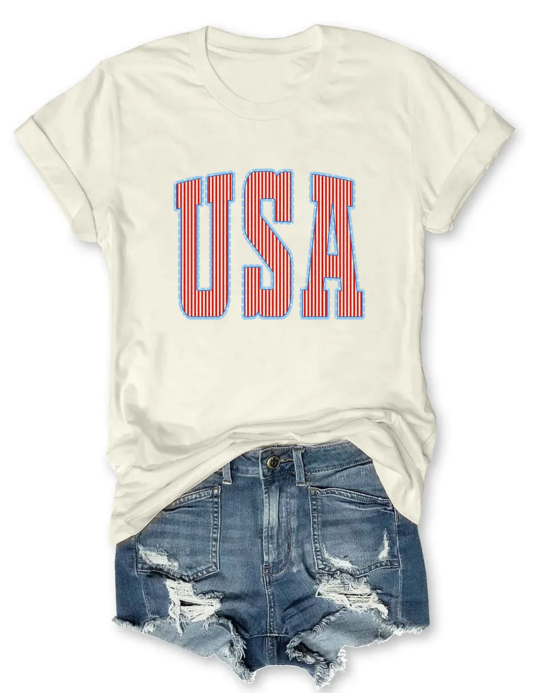Cute Stripes USA T-shirt