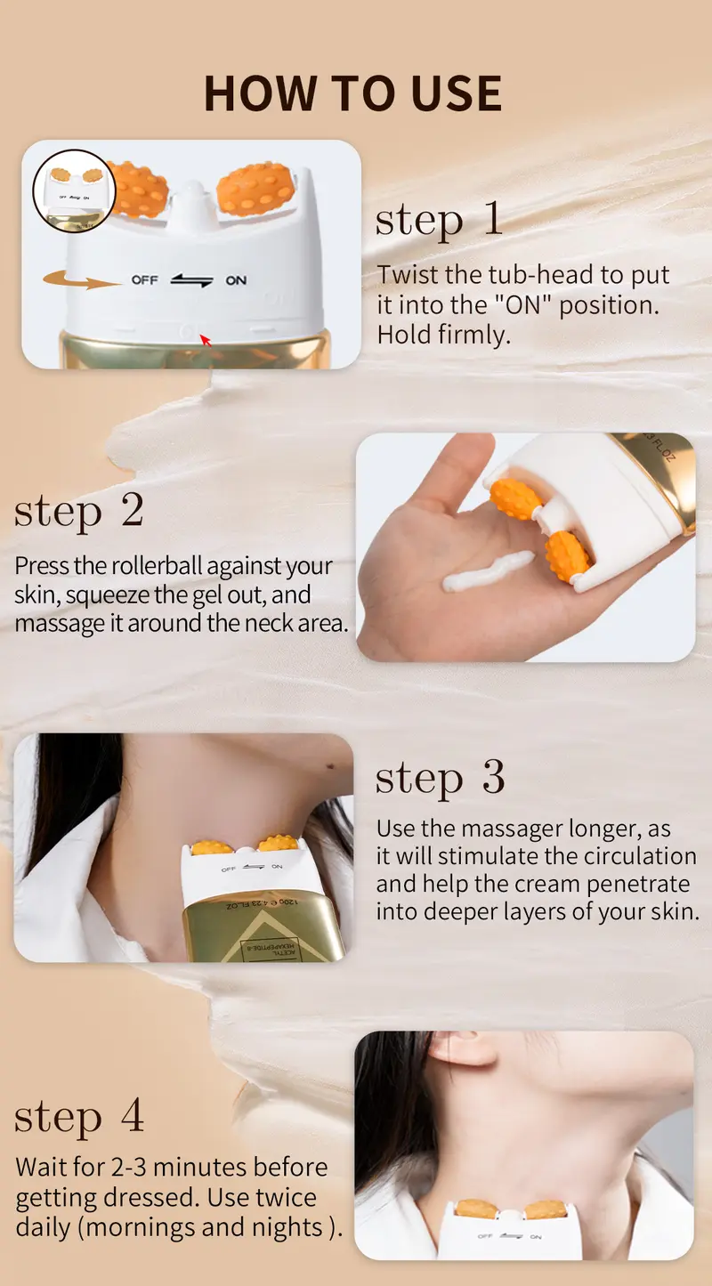 Product Introduction of YCZ Neck-Eye Care Tightening & Revitalizing Set - Smooth of Fine Lines. Eye & Neck Treatment. Moisturizer for Enhanced Skin Health - Hydrating Gentle Skincare 18
