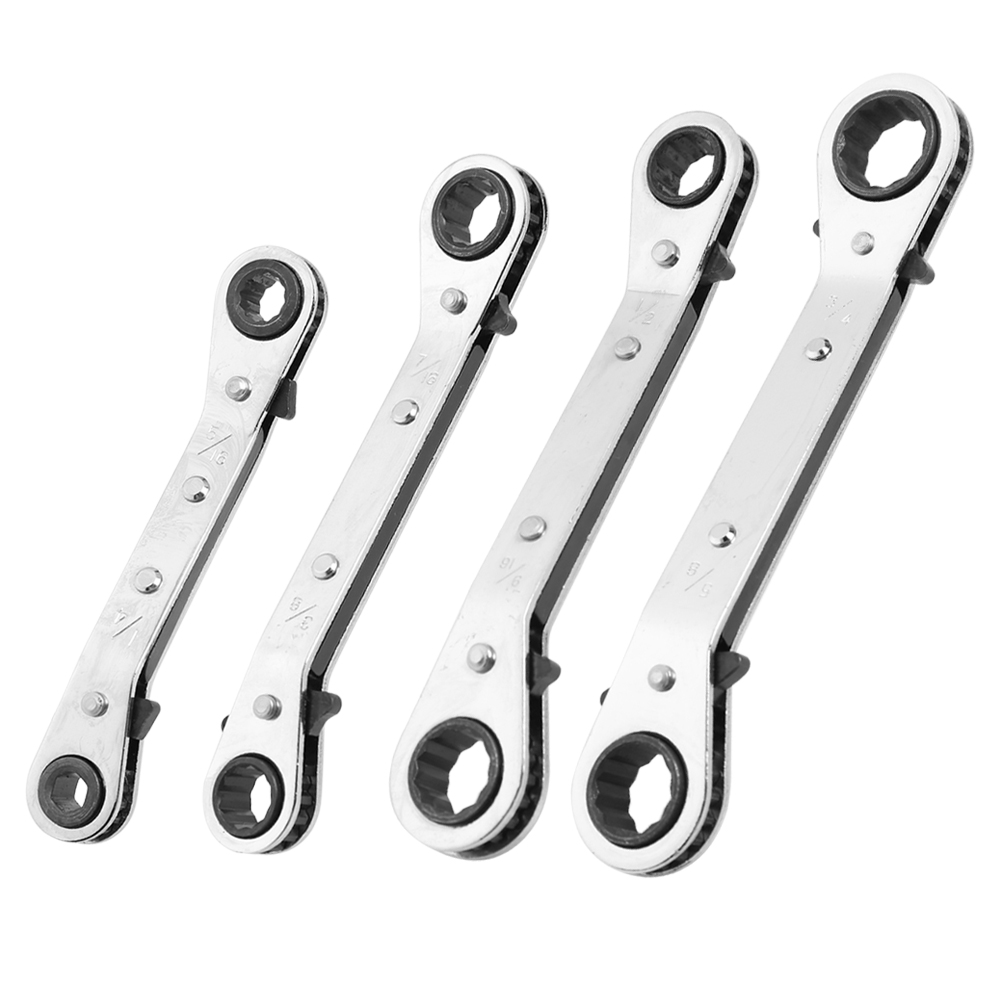 

Quick Release Double End Ratchet Wrench Curved British Multi Spanner Wrench, 3/8-7/16, 501 Original