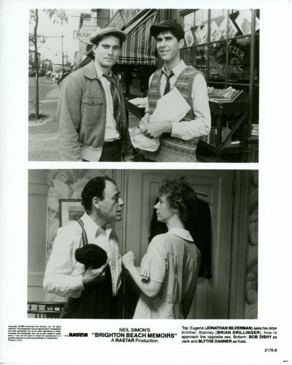 Jonathan Silverman Brian Drillinger Brighton Beach Memoirs Press 8X10 Photo Poster painting