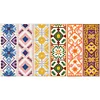 6pcs Mandala-DIY Stamped Cross Stitch Bookmark 47x28cm (Single-Sided)