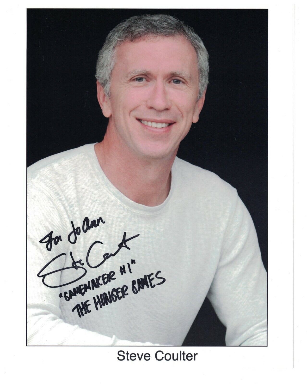 Steve Coulter Signed Autographed 8 x 10 Photo Poster painting Actor The Hunger Games