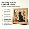 Black Cat Glass Mosaic DIY Craft Kit &ndash; Framed Halloween Wall Art