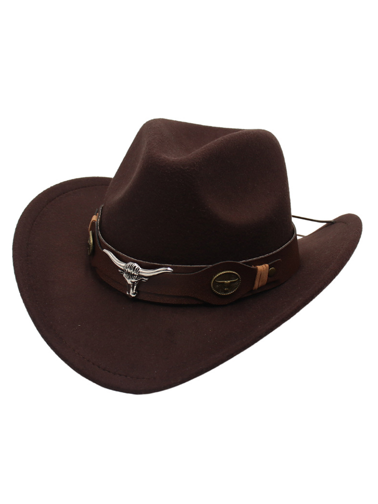Western Bull Head Deco Cowboy Cowgirl Hat wearshes