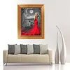 Diamond Painting -DIY Round Drill Red Dress
