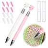 Diamond Painting Pen with Wax Refillable Wax Pen for Diamond Art Nail DIY (A)