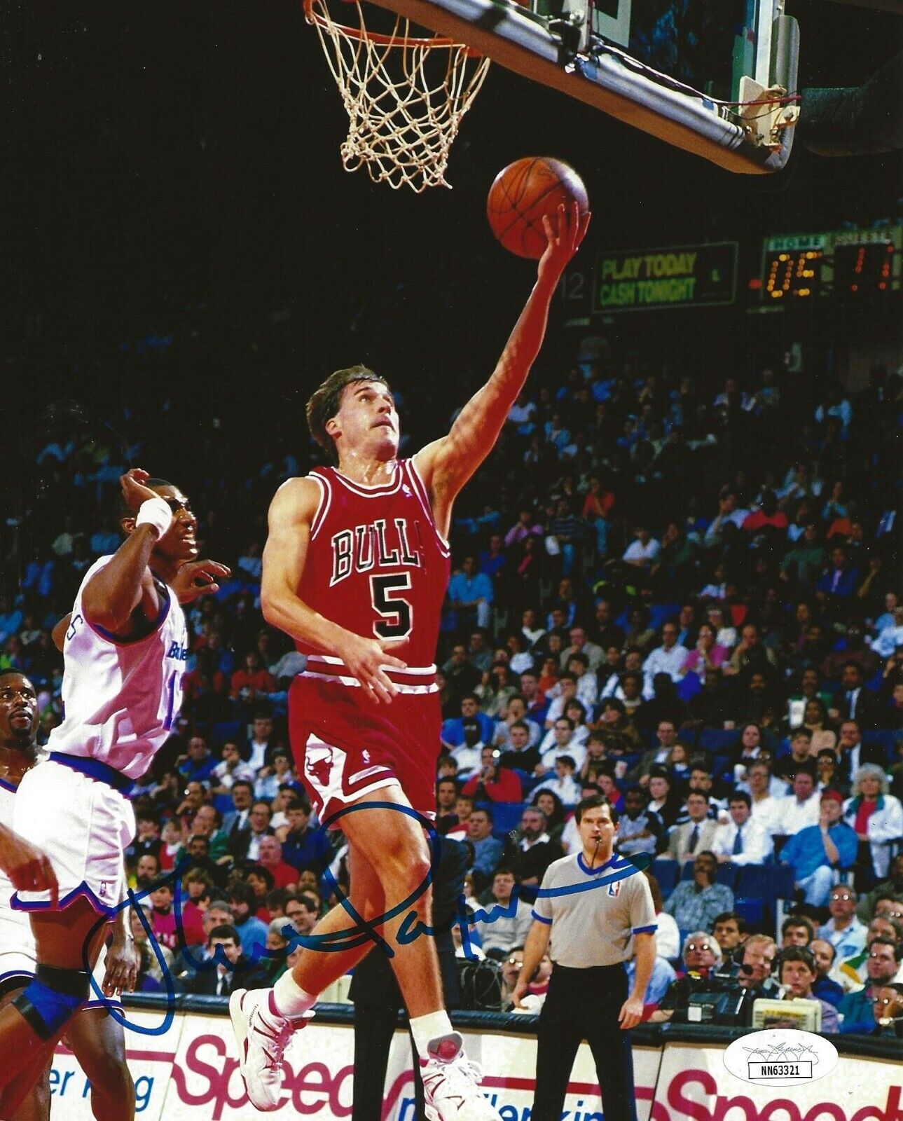 John Paxson signed Chicago Bulls 8x10 Photo Poster painting autographed 6 JSA