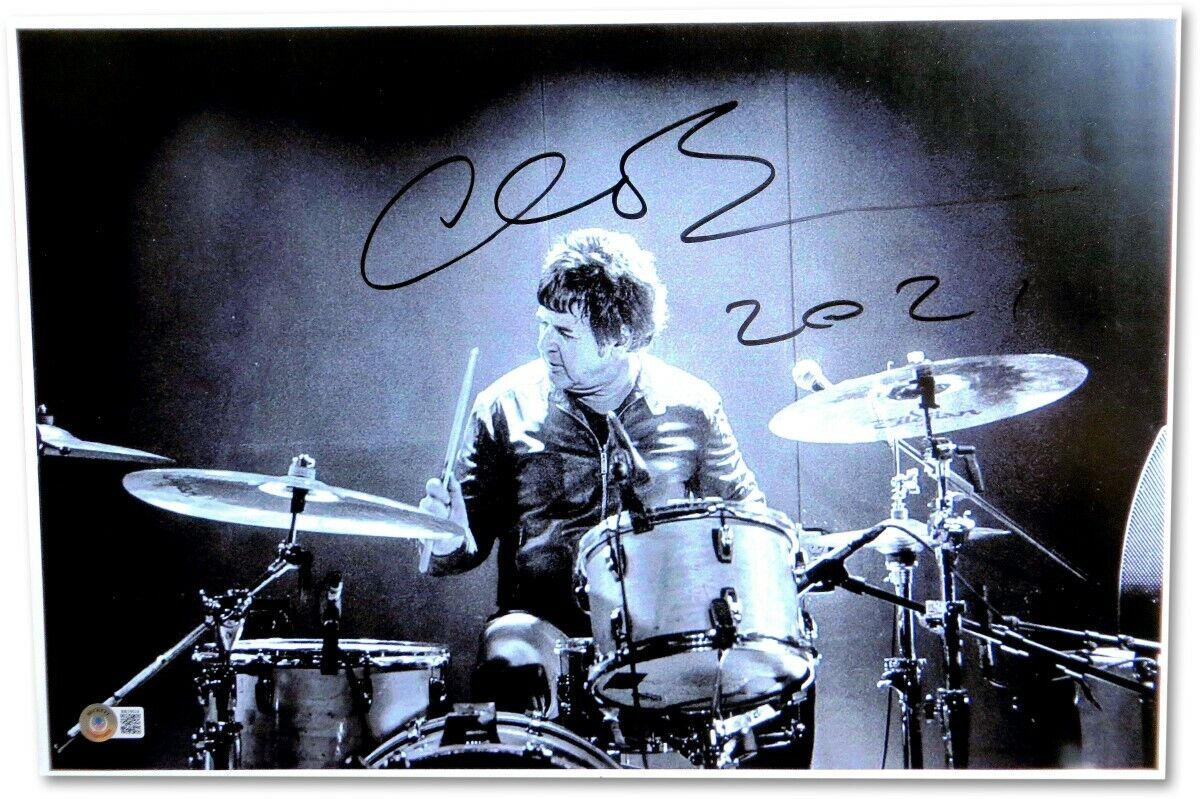 Clem Burke Signed Autographed 12X18 Photo Poster painting Blondie Drummer Ramones BAS BB59624