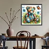 Diamond Painting -DIY Full Round Drill Lawn Bear(40*40 CM)