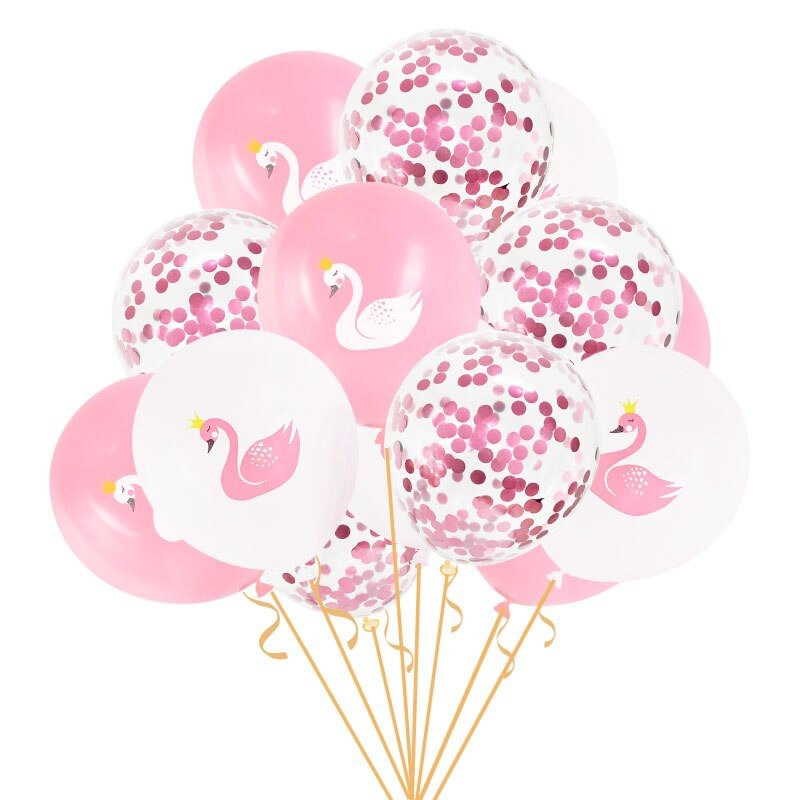 10/15pcs Swan Latex Balloons for Wedding Girl Birthday Party Decoration Baby Shower Party Supplies Air Helium Globos Kids Toy