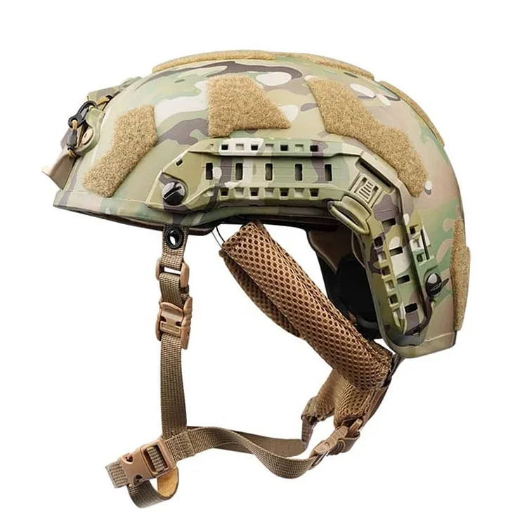 Fast Ballistic Helmet L110 NIJ Level IV High Cut Camouflage Bulletproof Helmets 7.62x51mm Protection Combat Helmets